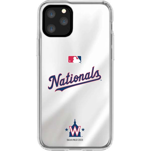 MLB Washington Nationals Home Jersey iPhone 11 Pro Clear Case