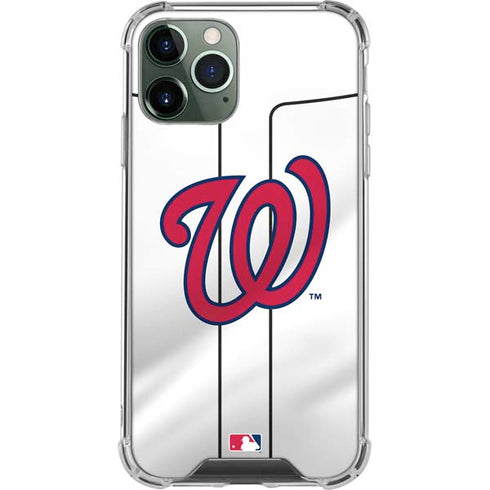 MLB Washington Nationals Home Jersey iPhone 11 Pro Max Clear Case