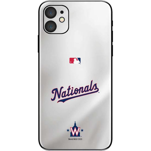 MLB Washington Nationals Home Jersey iPhone 11 Skin