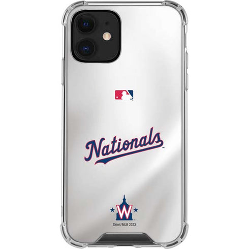 MLB Washington Nationals Home Jersey iPhone 12 Clear Case