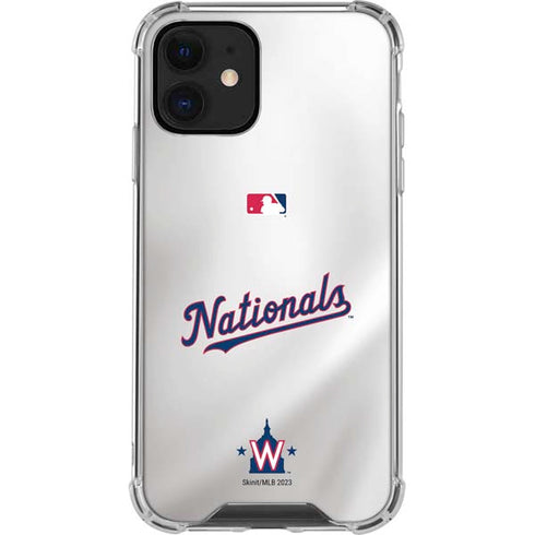 MLB Washington Nationals Home Jersey iPhone 12 Mini Clear Case