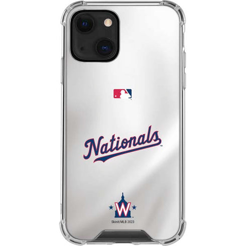MLB Washington Nationals Home Jersey iPhone 13 Clear Case