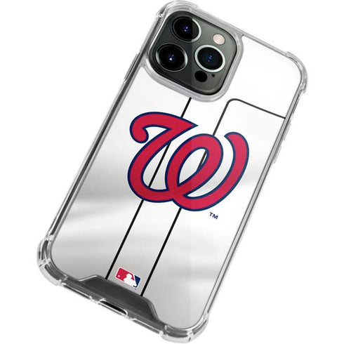 MLB Washington Nationals Home Jersey iPhone 13 Pro Clear Case