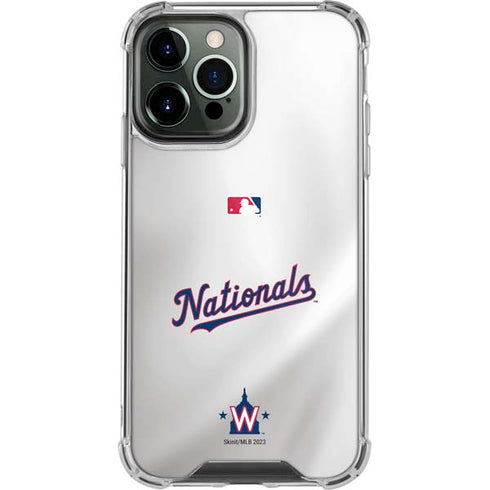 MLB Washington Nationals Home Jersey iPhone 13 Pro Max Clear Case