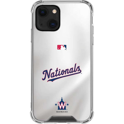 MLB Washington Nationals Home Jersey iPhone 15 Plus Clear Case