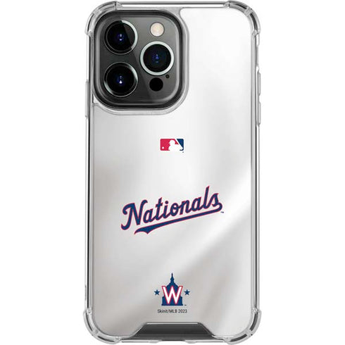 MLB Washington Nationals Home Jersey iPhone 14 Pro Clear Case