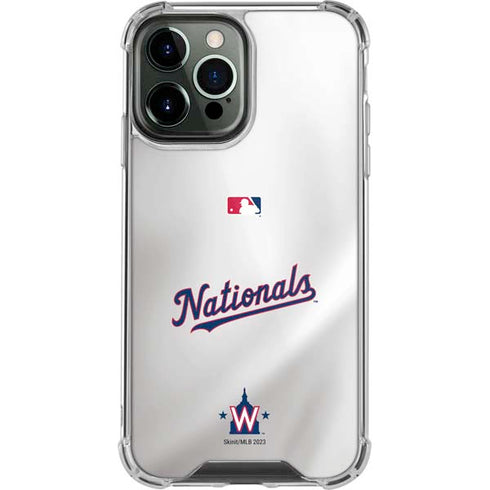 MLB Washington Nationals Home Jersey iPhone 15 Pro Max Clear Case