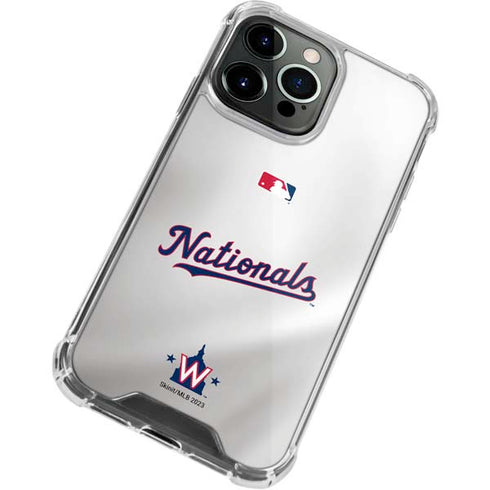 MLB Washington Nationals Home Jersey iPhone 15 Pro Max Clear Case