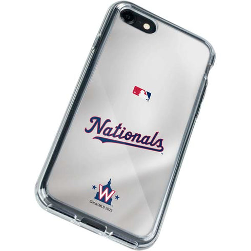 MLB Washington Nationals Home Jersey iPhone SE (2nd & 3rd Gen) Clear Case