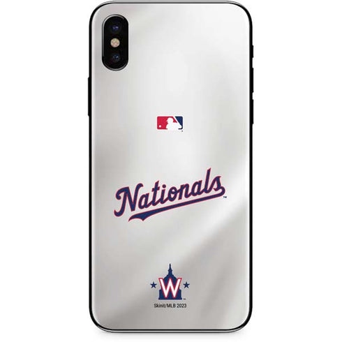 MLB Washington Nationals Home Jersey iPhone XS Max Skin