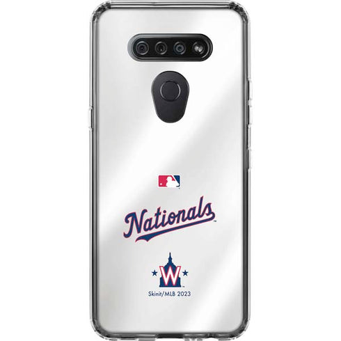MLB Washington Nationals Home Jersey LG K51/Q51 Clear Case