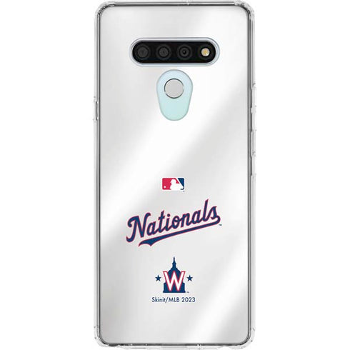 MLB Washington Nationals Home Jersey LG Stylo 6 Clear Case