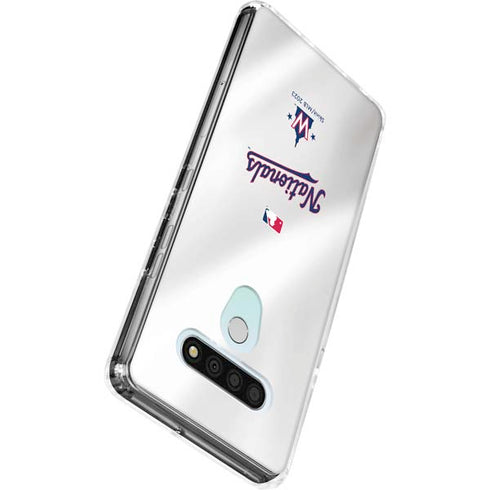MLB Washington Nationals Home Jersey LG Stylo 6 Clear Case