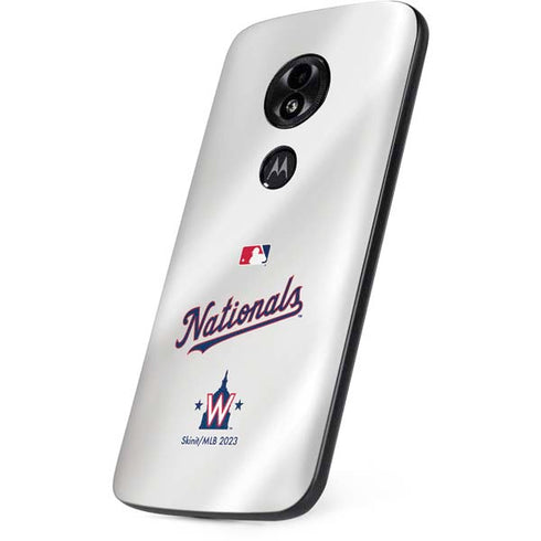 MLB Washington Nationals Home Jersey Moto E5 Play Skin
