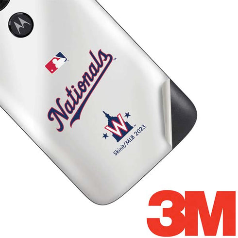 MLB Washington Nationals Home Jersey Moto E5 Play Skin