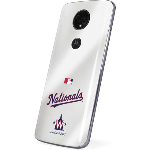 MLB Washington Nationals Home Jersey Moto E5 Plus Skin