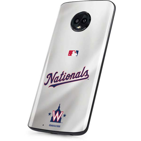 MLB Washington Nationals Home Jersey Moto G6 Skin