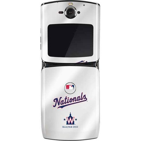 MLB Washington Nationals Home Jersey Motorola RAZR Skin