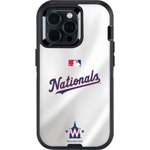 MLB Washington Nationals Home Jersey Otterbox Defender iPhone Skin