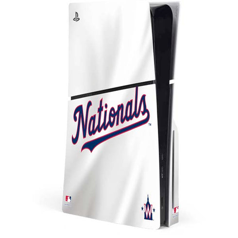 MLB Washington Nationals Home Jersey PS5 Slim Disk Console Skin