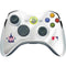 MLB Washington Nationals Home Jersey Xbox 360 Wireless Controller Skin