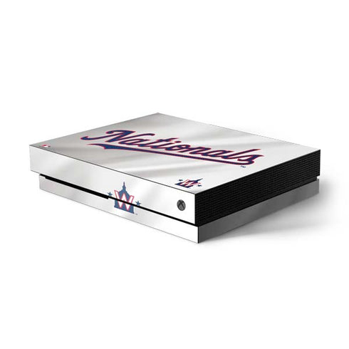 MLB Washington Nationals Home Jersey Xbox One X Console Skin