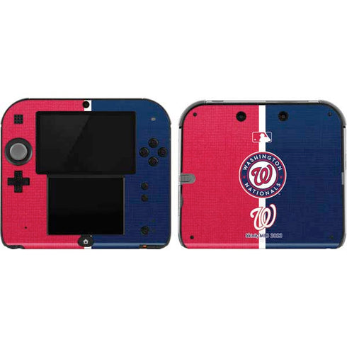 MLB Washington Nationals Split Nintendo 2DS Skin