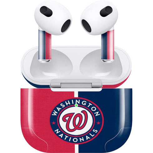 MLB Washington Nationals Split Apple AirPods (3rd Gen 2021) Skin