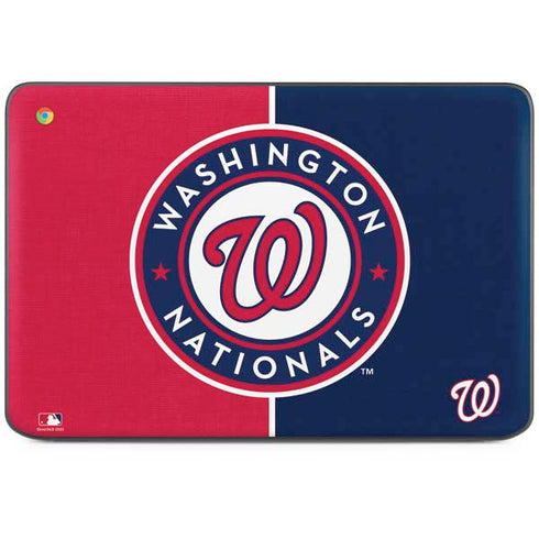 MLB Washington Nationals Split HP Chromebook Skin