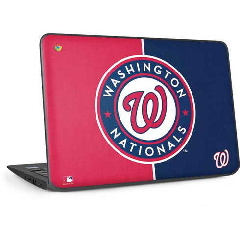 MLB Washington Nationals Split HP Chromebook Skin