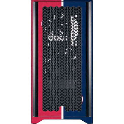 MLB Washington Nationals Split Corsair 4000D Tempered Glass Mid-Tower ATX Case Skin