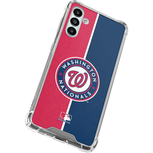 MLB Washington Nationals Split Galaxy A13 5G Clear Case