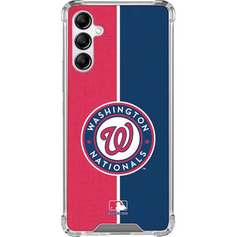 MLB Washington Nationals Split Galaxy A14 5G Clear Case