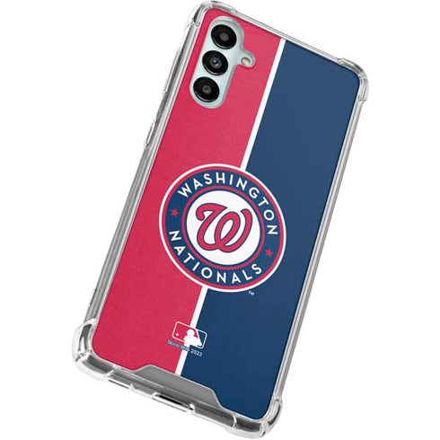 MLB Washington Nationals Split Galaxy A14 5G Clear Case