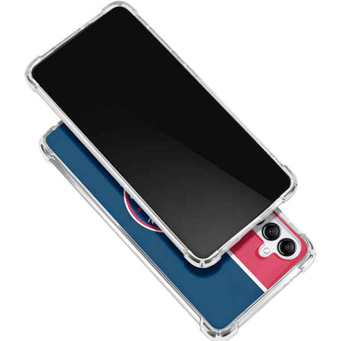 MLB Washington Nationals Split Galaxy A15 5G Clear Case