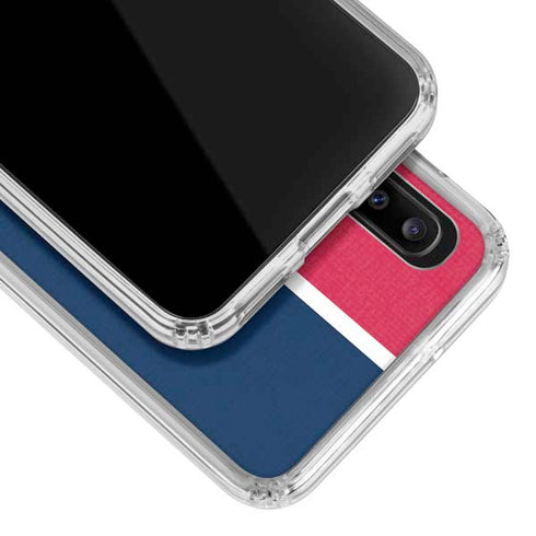 MLB Washington Nationals Split Galaxy A20 Clear Case