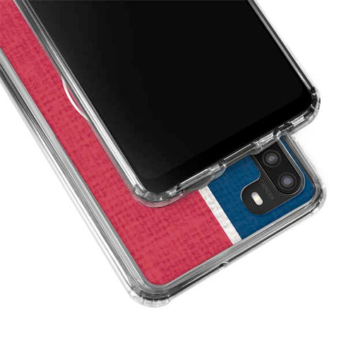 MLB Washington Nationals Split Galaxy A21 Clear Case