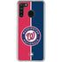MLB Washington Nationals Split Galaxy A21 Clear Case