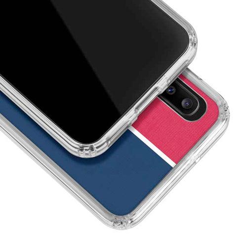 MLB Washington Nationals Split Galaxy A30 Clear Case