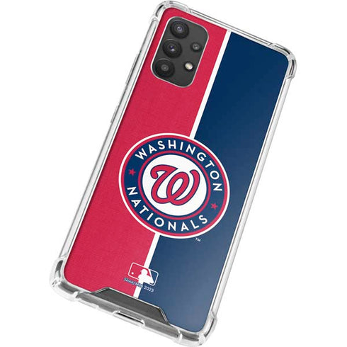 MLB Washington Nationals Split Galaxy A32 5G Clear Case