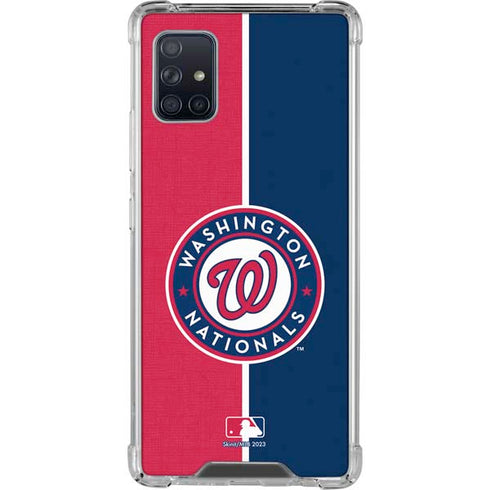 MLB Washington Nationals Split Galaxy A51 5G Clear Case