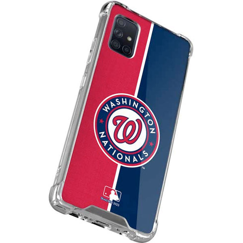 MLB Washington Nationals Split Galaxy A51 5G Clear Case