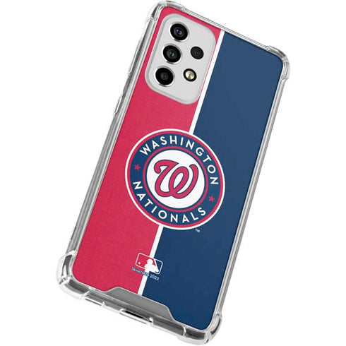 MLB Washington Nationals Split Galaxy A53 5G Clear Case