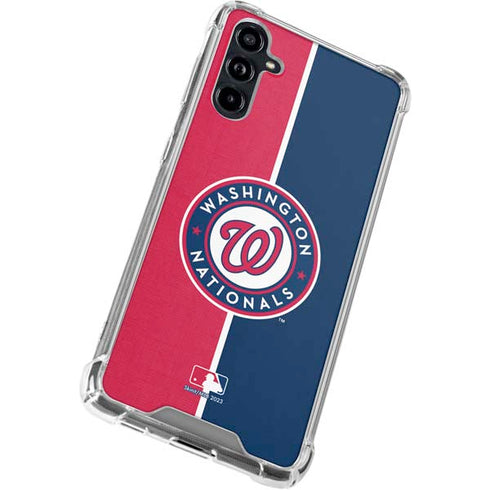 MLB Washington Nationals Split Galaxy A54 5G Clear Case