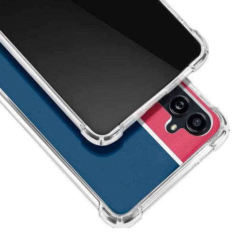 MLB Washington Nationals Split Galaxy A54 5G Clear Case