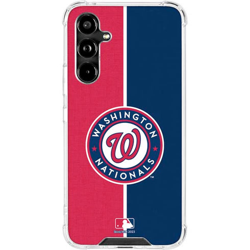 MLB Washington Nationals Split Galaxy A54 5G Clear Case