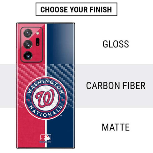 MLB Washington Nationals Split Galaxy Note20 Ultra 5G Skin