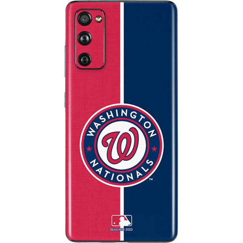 MLB Washington Nationals Split Galaxy S20 Fan Edition Skin