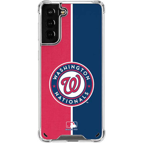 MLB Washington Nationals Split Galaxy S21 Plus 5G Clear Case