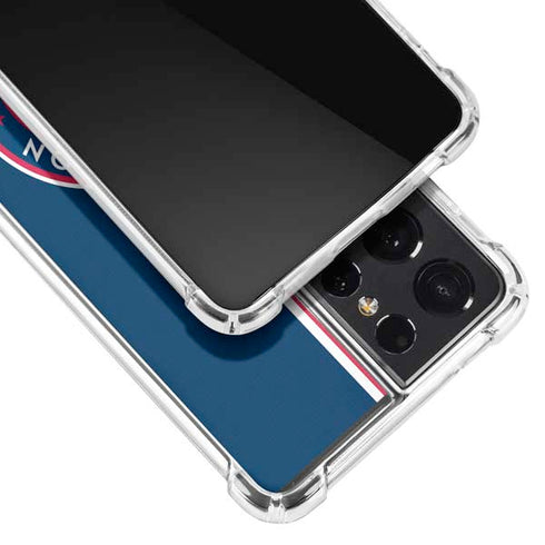 MLB Washington Nationals Split Galaxy S21 Ultra 5G Clear Case